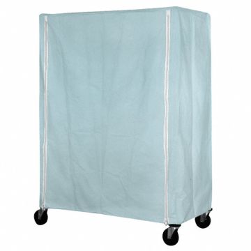Cart Cover 60x24x63 Blue Nylon Zipper