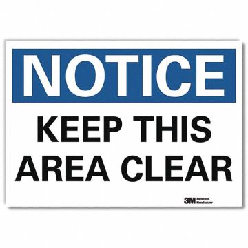 J7181 Notice Sign 7inx10in Reflective Sheeting