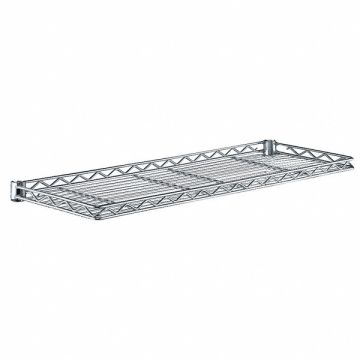 Wire Cantilever Shelf 42 W 12 D Chrome
