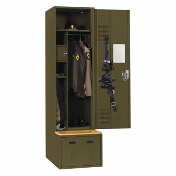 Gear Locker 72 Overall Height Green