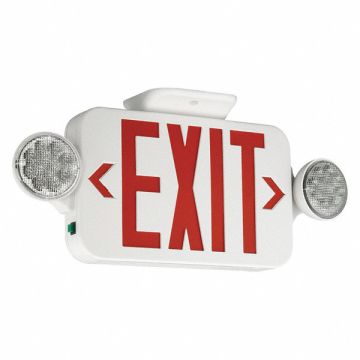 Exit Sign with Emergency Lights 18 W 2 D