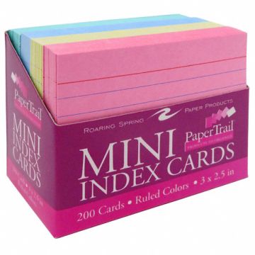 Mini Tray 200 Clr Index Cards 3x2.5 PK36