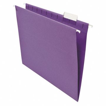 Hanging File Folders Letter Violet PK25