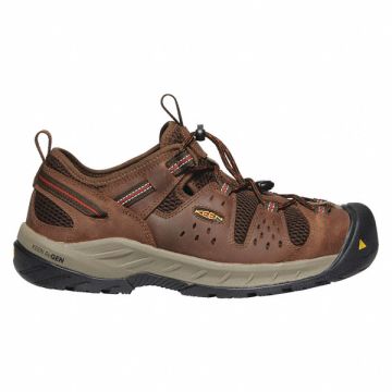 Hiker Shoe 9 D Brown Steel PR