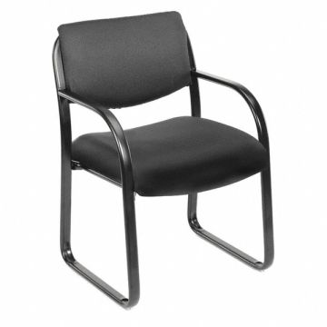 Guest Chair Black Frame Seat 18-1/2 H