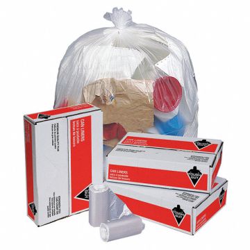 Trash Bags 10 gal Clear PK1000