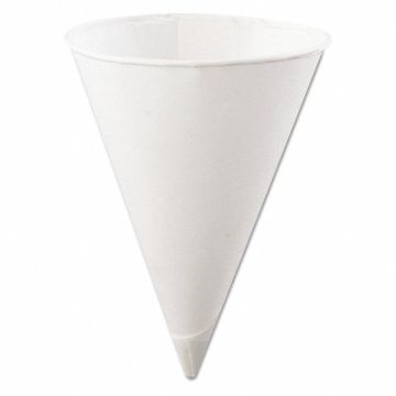 Cup Rolled Rim Paper Cone 4.5 oz. PK5000
