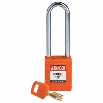 Lockout Padlock Nylon Org Key Different