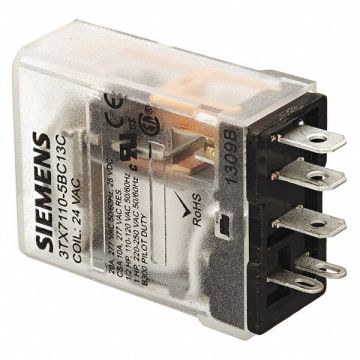 Plug-In Relay 24V AC 15 A 5 Pins