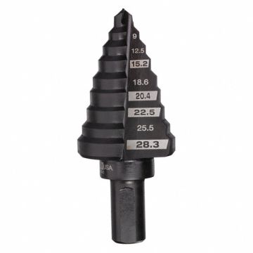 Step Cone Drill 7mm to 28mm HSS