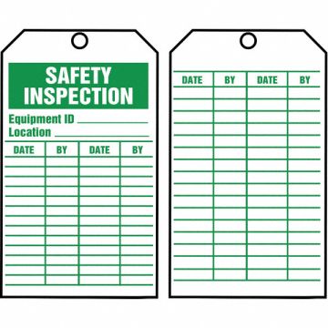 Inspection Tag Roll 6-1/4 x 3 PK100