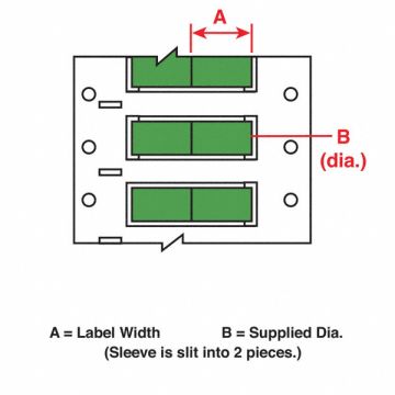 Wire Marking Sleeves 0.75In W 0.335In L