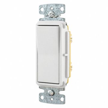 Wall Switch White 1-Pole Type 1 to 2 HP