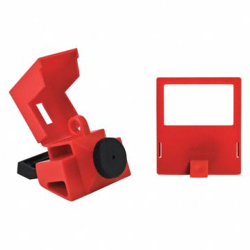 Circuit Breaker Lockout Red 3-1/4 H