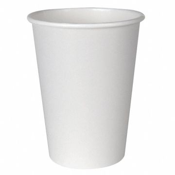 Disposable Hot Cup 12 oz WH PK1000