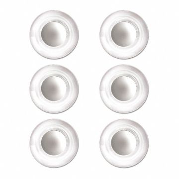 Earth Magnets Clear 3/4 Diameter PK6