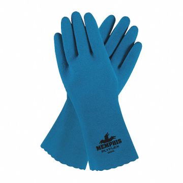 Chemical Gloves L 12 in L Royal Blue PR