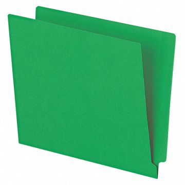 Letter File Folders Green PK100