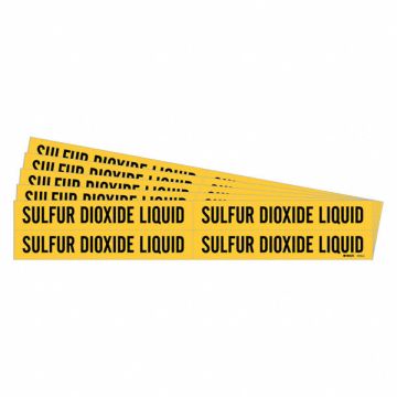 Pipe Marker Sulfur Dioxide Liquid PK5