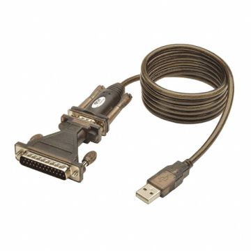 USB Cable Serial Adapter DB25 M/M 5ft