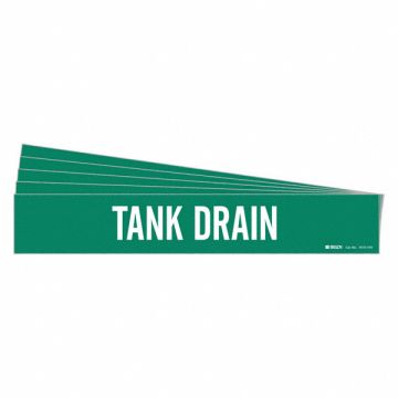 Pipe Marker White Tank Drain PK5