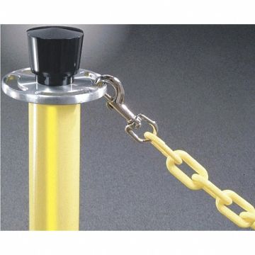 Plastic Chain Yellow Brass 8 ft L