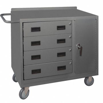 Mobile Cabinet Bench Steel 36 W 18 D