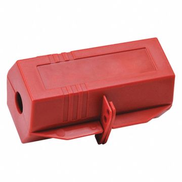 Plug Lockout Red 2 H 3-1/2 L
