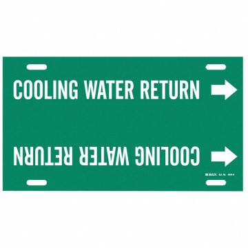 Pipe Marker Cooling Water Return 10in H