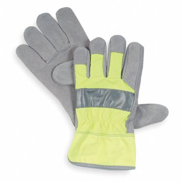 D1683 Leather Gloves Hi-Vis Green XL PR