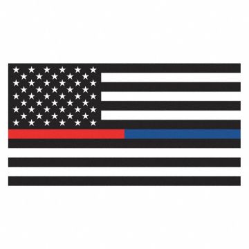 US Thin Red and Blue Line Flag 3ft x 5ft