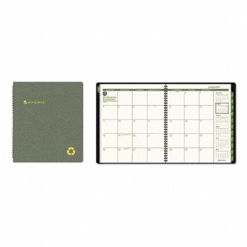 Planner Monthly 9 x 11in Black