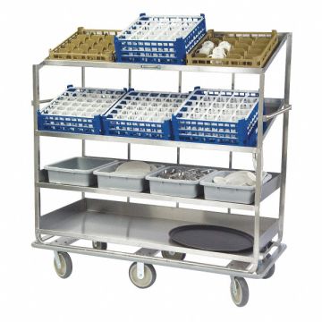 Soiled Dish Cart L 37-3/4xW 30-7/8 In