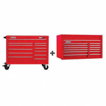 Rolling Cabinet 41 H 12 Drawer Top Chest