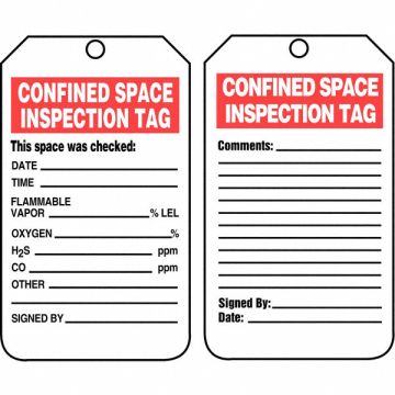Inspection Tag 5-3/4 x 3-1/4 PK25