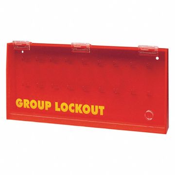 Group Lockout Box 14 Locks Max Red
