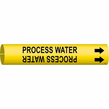 Pipe Marker Process Water 2 in H 2 in W