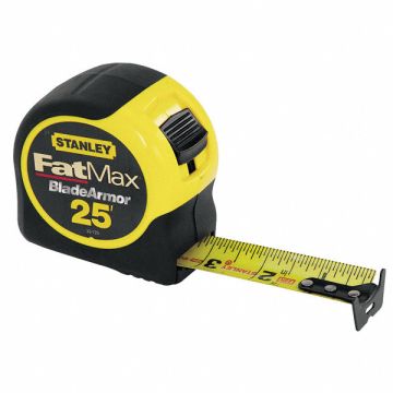 Tape Measure 1-1/4 Inx25 ft Yellow/Black