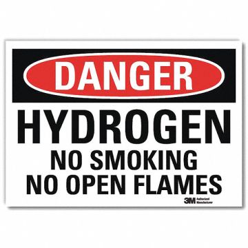 Danger Sign 10 in x 14 in Rflct Sheeting