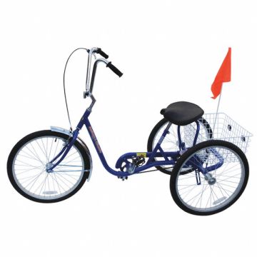 Tricycle 250 lb Cap. Blue 24 Wheel