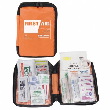 First Aid Kit Bulk Orange 43 Pcs 25 Ppl