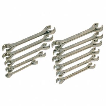 Flare Nut Wrench Set 11 Pieces 6 Pts