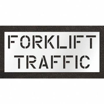 Pavement Stencil Forklift Traffic