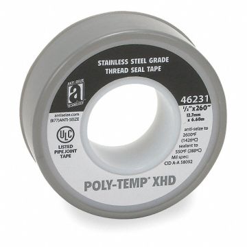 Thread Sealant Tape 1/2 W Gray