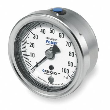 D1021 Pressure Gauge 0 to 100 psi 2-1/2In