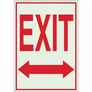 Exit Sign 10X7 R/GRN Exit ENG SURF