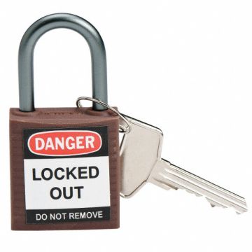 H1700 Lockout Padlock KD Brown 1-2/5 H
