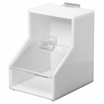 Storage Bin White with Clear Front