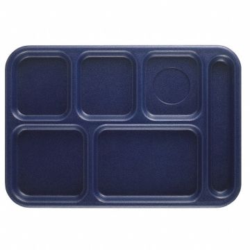 Tray w/ Compartments 10x14 Navy Blue