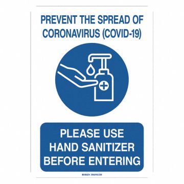 Prevent The Spread Of Coronavirus Sign